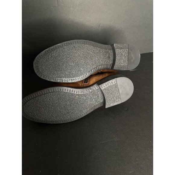 Miz Mooz Mizmooz Erie Brandy Brown Leather Buckle Ankle Boots Size 37 6.5 NEW - Picture 8 of 9